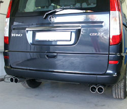 Mercedes Vito/ Viano - W639 (nicht Compact) Endschalldämpfer quer Ausgang rechts/links - 2x76 Typ 11 rechts/links Mercedes Vito/ Viano - W639 (nicht Compact) Endschalldämpfer quer Ausgang rechts/links - 2x76 Typ 10 rechts/links