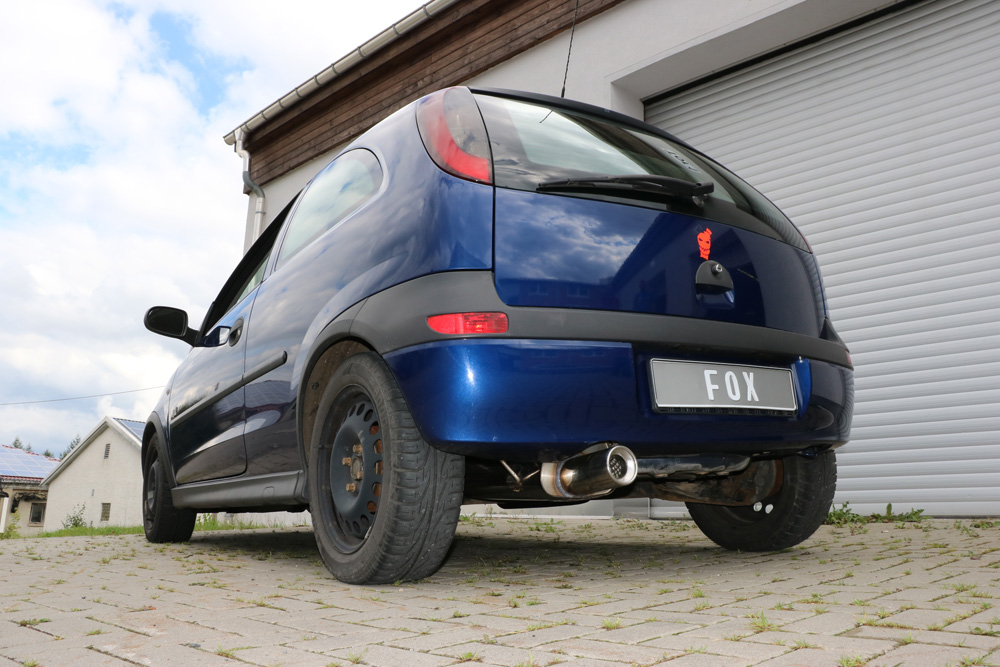 Opel Corsa C Endschalldämpfer - 1x90 Typ 13 Opel Corsa C Endschalldämpfer - 1x90 Typ 13
