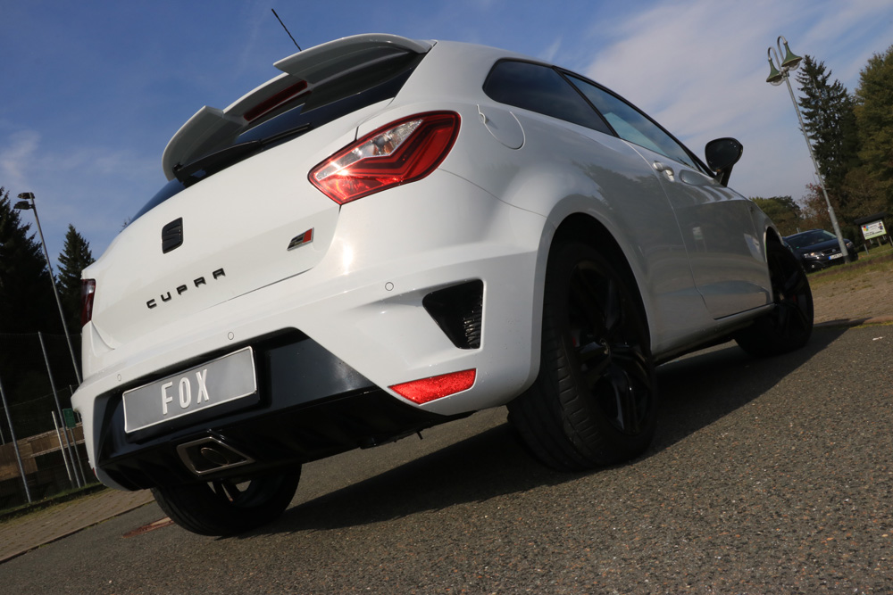 Seat Ibiza 6J - Cupra Facelift Endschalldämpfer - 1x55 Typ 10 (nicht sichtbar) Seat Ibiza 6J - Cupra Facelift Endschalldämpfer - 1x55 Typ 10 (nicht sichtbar)