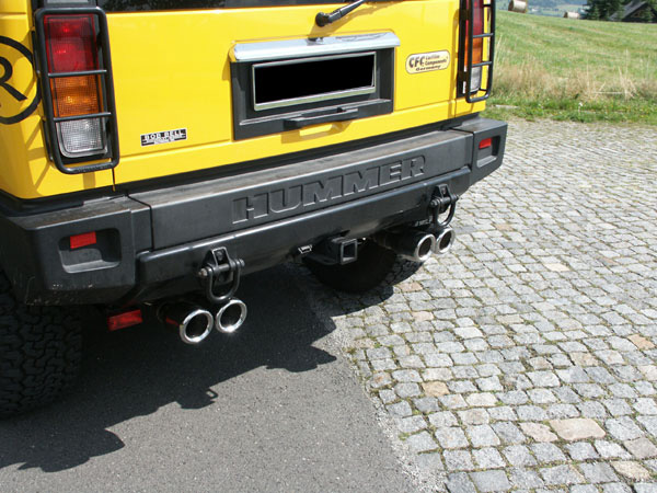 Hummer H2 Halbanlage ab Kat Ausgang rechts/links - 2x100 Typ 25 rechts/links Hummer H2 ab 2008 Halbanlage ab Kat Ausgang rechts/links - 2x100 Typ 25 rechts/links
