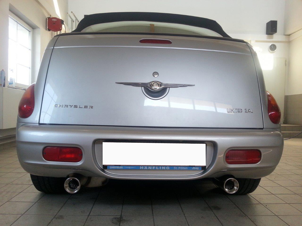 Chrysler PT Cruiser Limousine & Cabrio Endschalldämpfer Ausgang rechts/links - 1x90 Typ 13 rechts/links Chrysler PT Cruiser Limousine & Cabrio Endschalldämpfer Ausgang rechts/links - 1x90 Typ 13 rechts/links