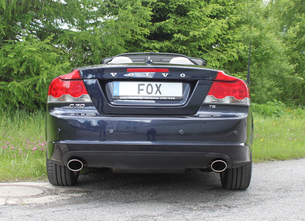 Volvo C70 II - Cabrio Endschalldämpfer quer Ausgang rechts/links - 115x85 Typ 32 rechts/links
