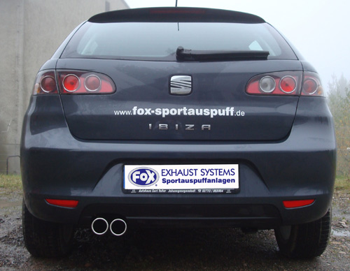 Seat Ibiza Sport 6L Endschalldämpfer - 2x70 Typ 13 Seat Ibiza Sport 6L Endschalldämpfer - 2x70 Typ 13