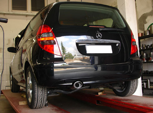 Mercedes A-Klasse W169 Endschalldämpfer - 115x85 Typ 33 Mercedes A-Klasse W169 Endschalldämpfer - 115x85 Typ 33