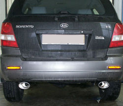 Kia Sorento Typ JC Endrohrgeweih Ausgang rechts/links - 115x85 Typ 33 rechts/links