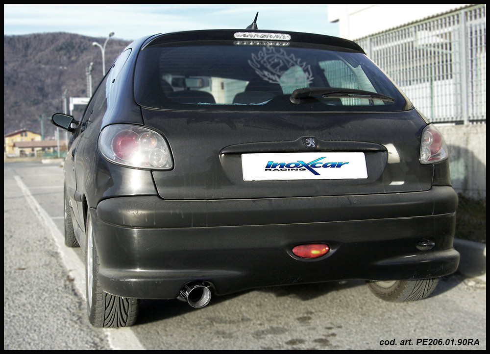 206 1.6 16V XS (110PS) Sportauspuff 120x80mm Edelstahl 206 1.6 16V XS (110PS) Sportauspuff 120x80mm Edelstahl