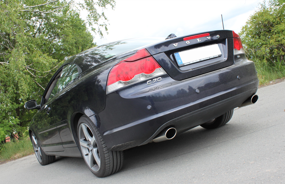 Volvo C70 II - Cabrio Endschalldämpfer quer Ausgang rechts/links - 115x85 Typ 32 rechts/links