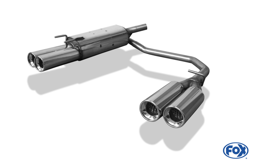 Opel Tigra A Endschalldämpfer Ausgang rechts/links 60mm - 2x90 Typ 13 rechts/links