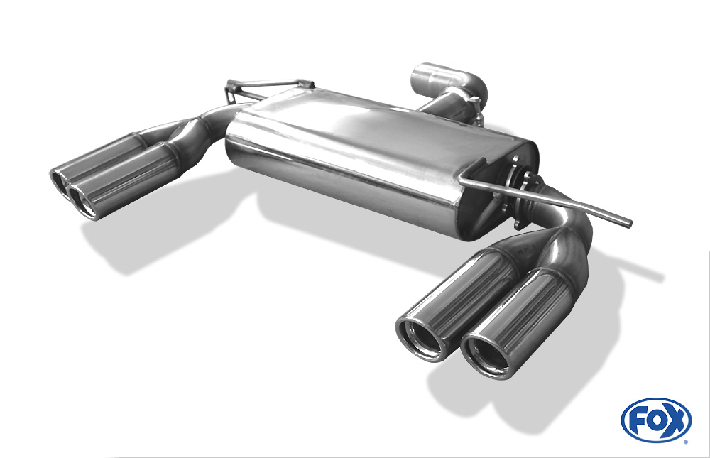 Audi A3 - 8P (3-Türer) Endschalldämpfer Ø70mm Ausgang rechts/links - 2x76 Typ 17 rechts/links VW Golf VI Endschalldämpfer Ausgang rechts/links - 2x76 Typ 17 rechts/links
