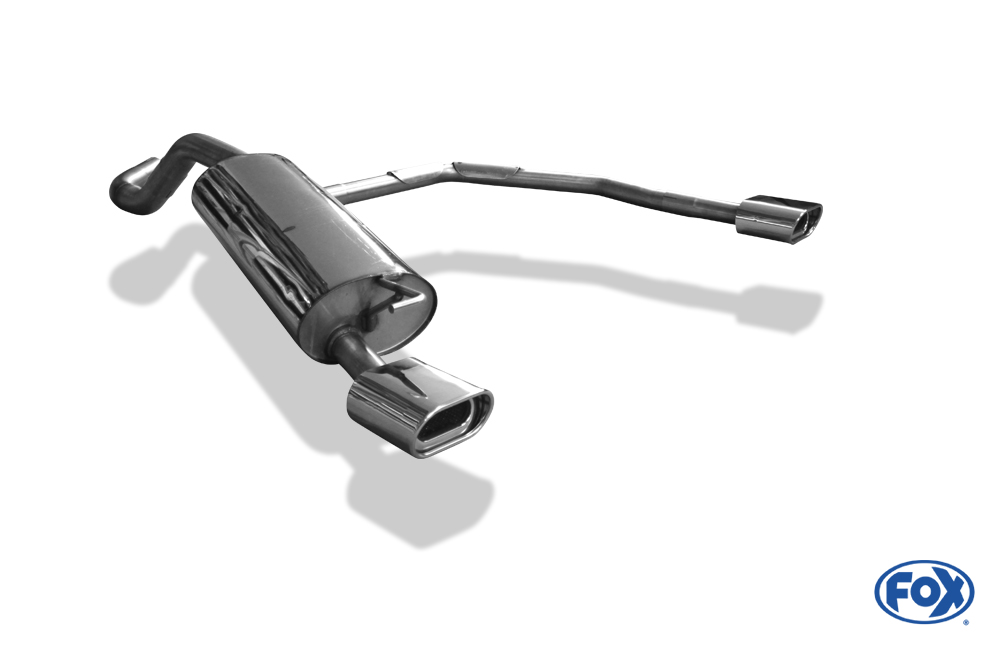 Audi A3 Typ 8L Endschalldämpfer Ausgang rechts/links Ø63,5mm - 135x80 Typ 53 rechts/links VW Golf IV Endschalldämpfer Ausgang rechts/links Ø63,5mm - 135x80 Typ 53 rechts/links