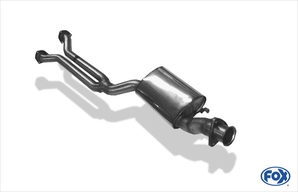 Audi 80/90 Typ 89 quattro Vorschalldämpfer für Modelle mit langem Kat (Gesamtlänge Flansch/ Flansch ca. 1,6m) Audi 80/90 Typ 89 quattro Vorschalldämpfer für Modelle mit kurzem Kat (Gesamtlänge Flansch/ Flansch ca. 1,9m)