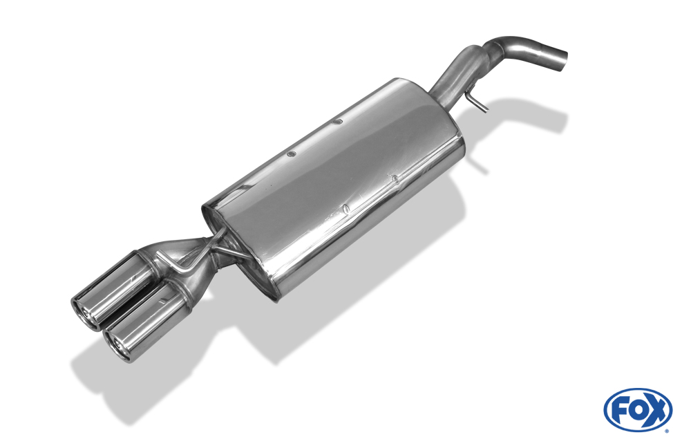 Audi A3 Typ 8L Endschalldämpfer Ø63,5mm - 2x76 Typ 13 VW Golf IV Endschalldämpfer Ø63,5 - 2x76 Typ 13