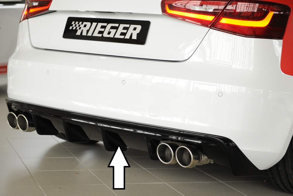 Rieger Heckschürze neues Design - Audi A3 8L A3 (8L) - 3-tür., 5-tür.