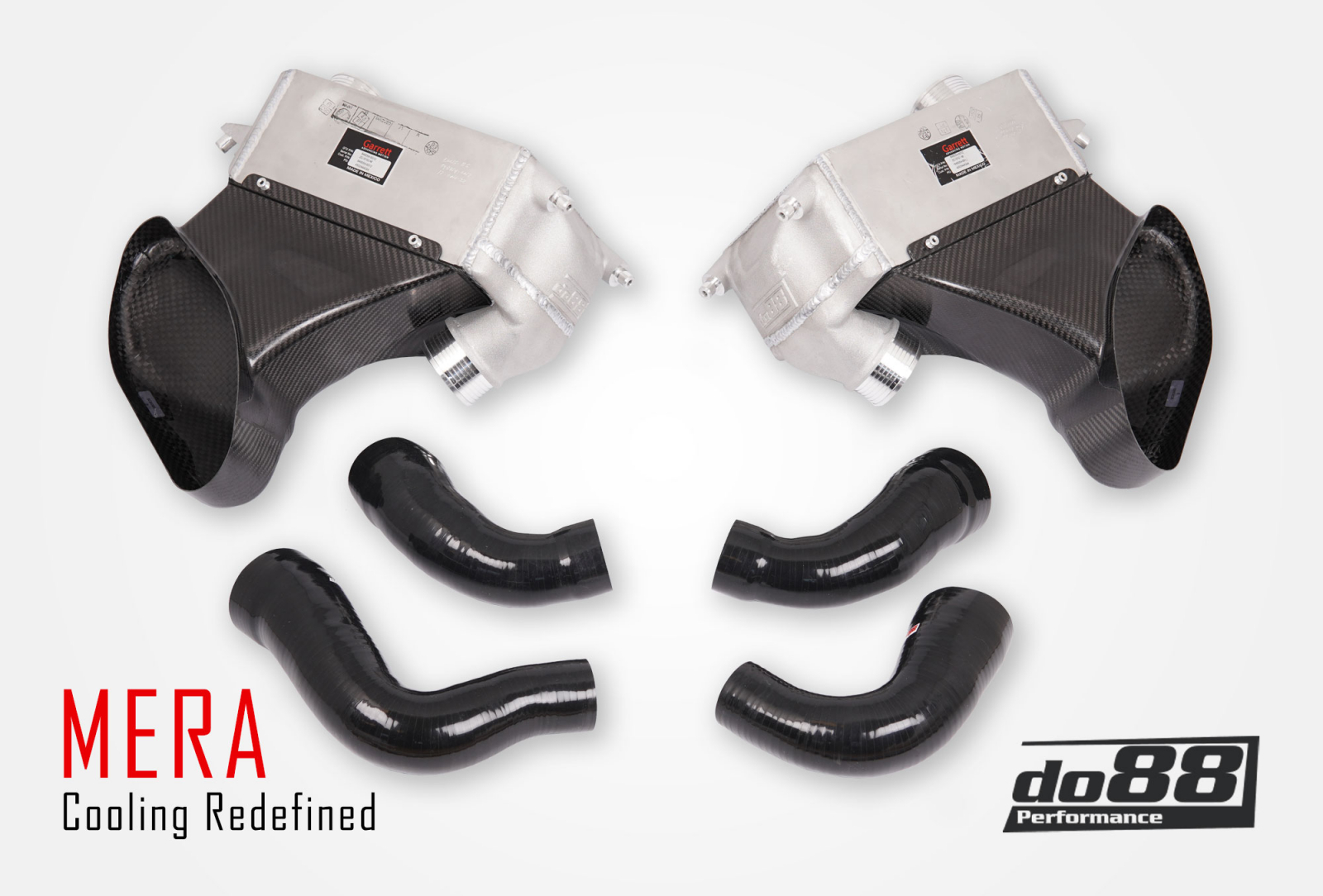 Porsche 911 Carrera (991.2) Ladeluftkühler-kit MERA für OEM Y-Rohr