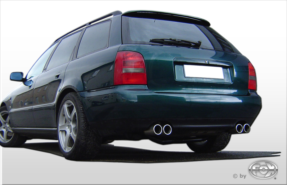 Audi A4 Typ B5 Endschalldämpfer Ausgang rechts/links - 2x76 Typ 13 rechts/links Audi A4 Typ B5 Endschalldämpfer Ausgang rechts/links - 2x76 Typ 13 rechts/links
