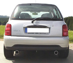 Nissan Micra K11 Endschalldämpfer Ausgang rechts/links - 1x80 Typ 13 rechts/links Nissan Micra K11 Endschalldämpfer Ausgang rechts/links - 1x80 Typ 13 rechts/links