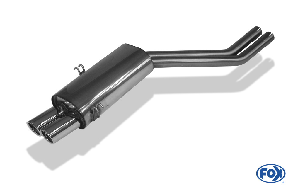 BMW E34 M5 Endschalldämpfer Ø2x63,5mm - 2x76 Typ 17 BMW E34 M5 Endschalldämpfer Ø2x63,5mm - 2x76 Typ 17