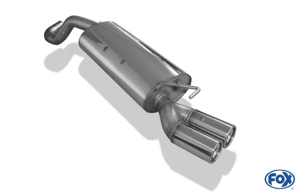 Audi A3 Typ 8L Endschalldämpfer Ø63,5mm - 2x76 Typ 13 VW Golf IV Endschalldämpfer Ø63,5 - 2x76 Typ 13
