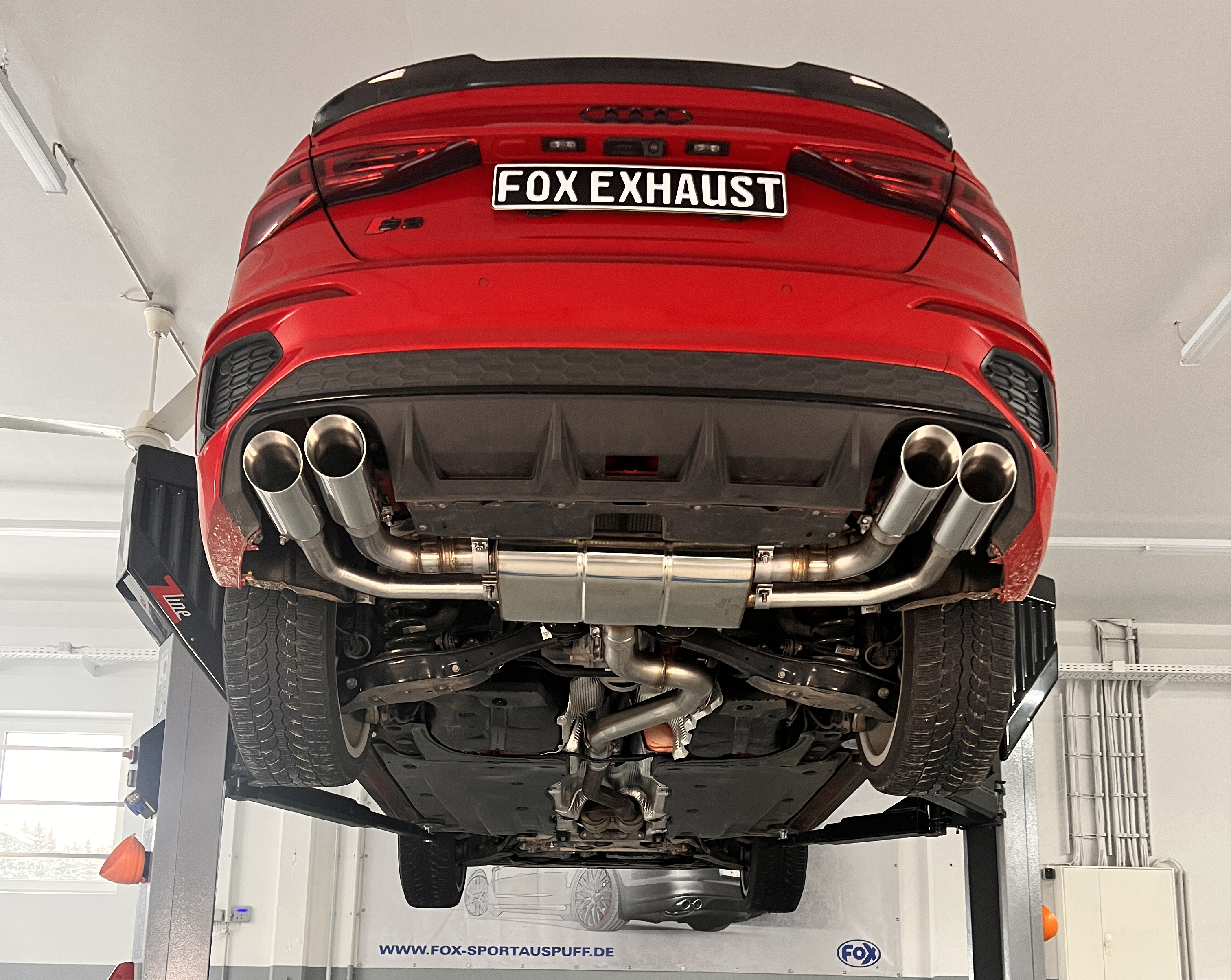 Audi S3 GY - Limousine Halbanlage ab OPF mit Abgasklappen - 2x100 Typ 25 rechts/links