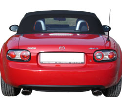 Mazda MX5 Typ NC Endschalldämpfer Ausgang rechts/links - 115x85 Typ 32 rechts/links - dezenter sportlicher Sound mit EWG-Betriebserlaubnis Mazda MX5 Typ NC Endschalldämpfer Ausgang rechts/links - 115x85 Typ 33 rechts/links - kernig sportlicher Sound mit TÜV-Teilegutachten
